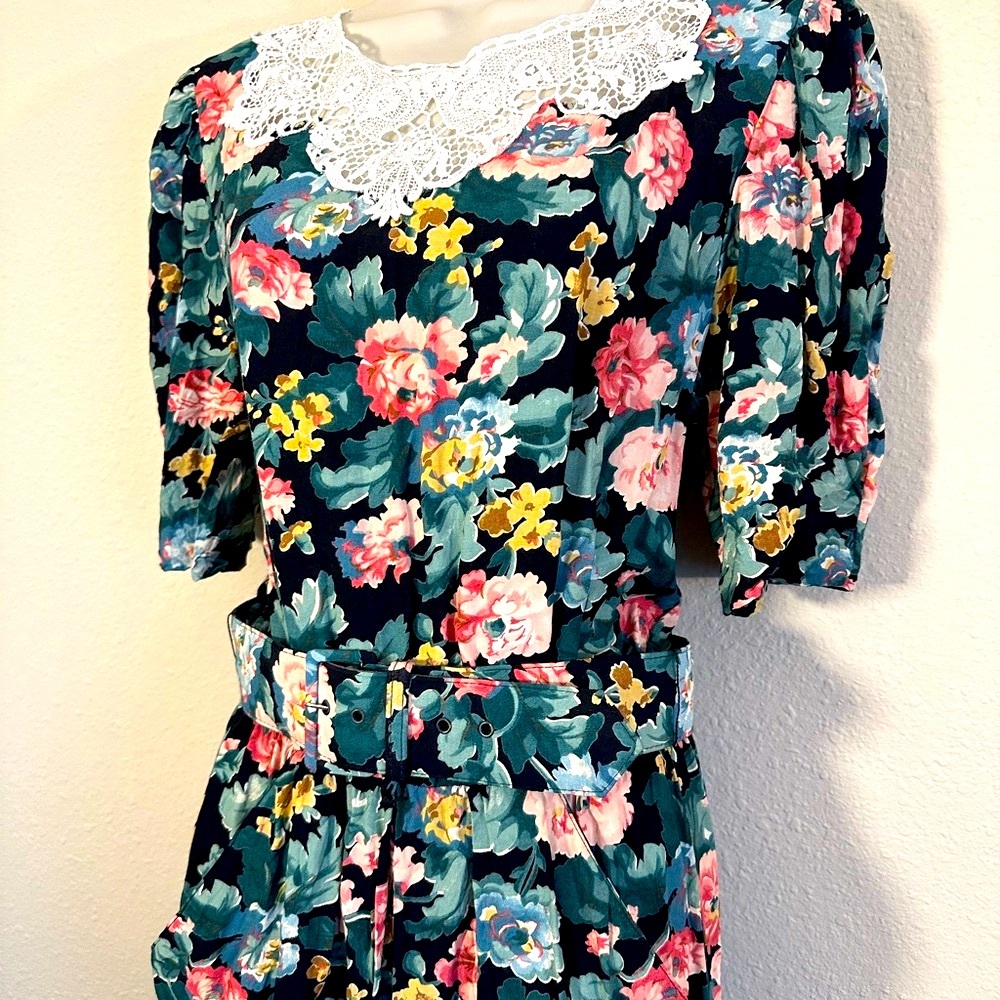 E.D Michaels vintage floral dress.